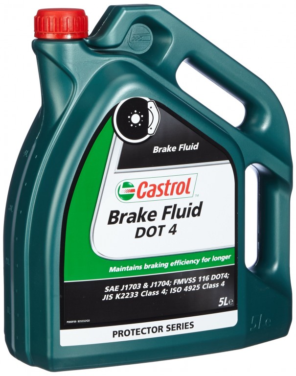 Castrol brake fluid DOT4  5L. Valmistajan valmistenumero: 15036E